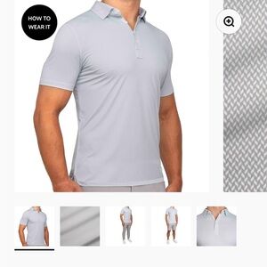 NWT - STATE AND LIBERTY ATHLETIC FIT POLO (L)